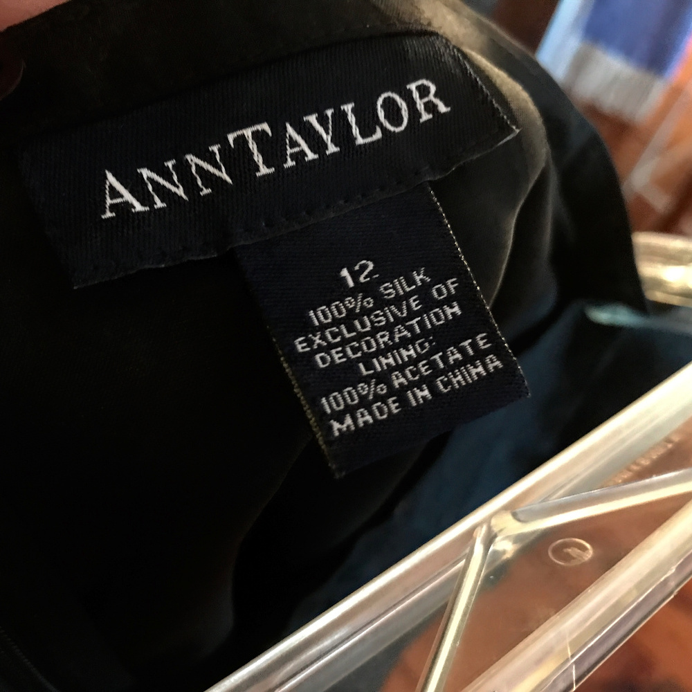 Ann Taylor Silk and Beaded Skirt